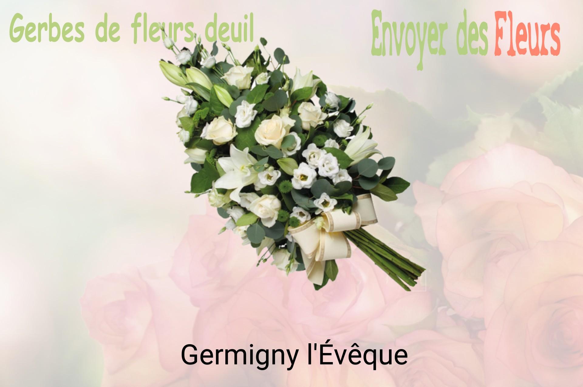 Gerbe de fleurs de deuil livrée à Germigny-l'Évêque